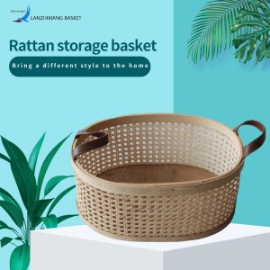 Gitter rattan opbevaringskurv