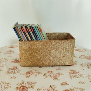 Håndvævet Square Seagrass Basket